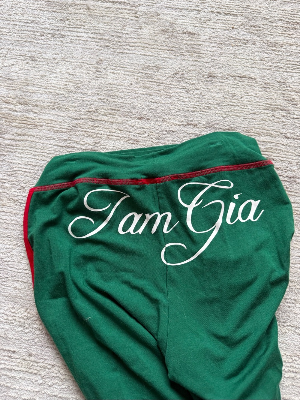 I.AM.GIA Green Zip-Front Crop Hoodie & Flared Track Pants (Size XS) - Picture 7 of 8